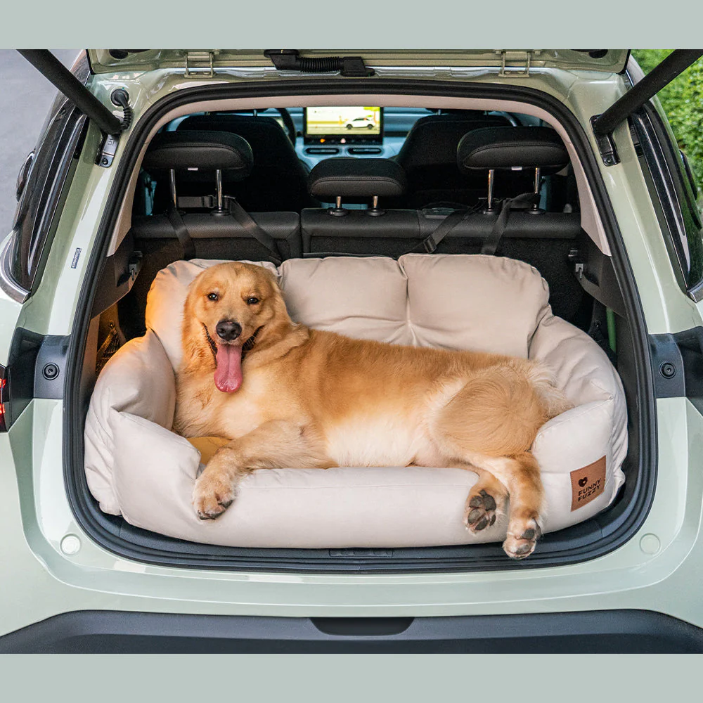 Travel Bolster Safety Medium Large Dog Car Back Seat Beds - Image 3