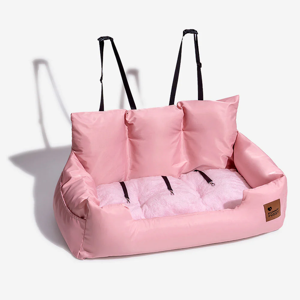 Travel Bolster Safety Medium Large Dog Car Back Seat Beds - Image 30
