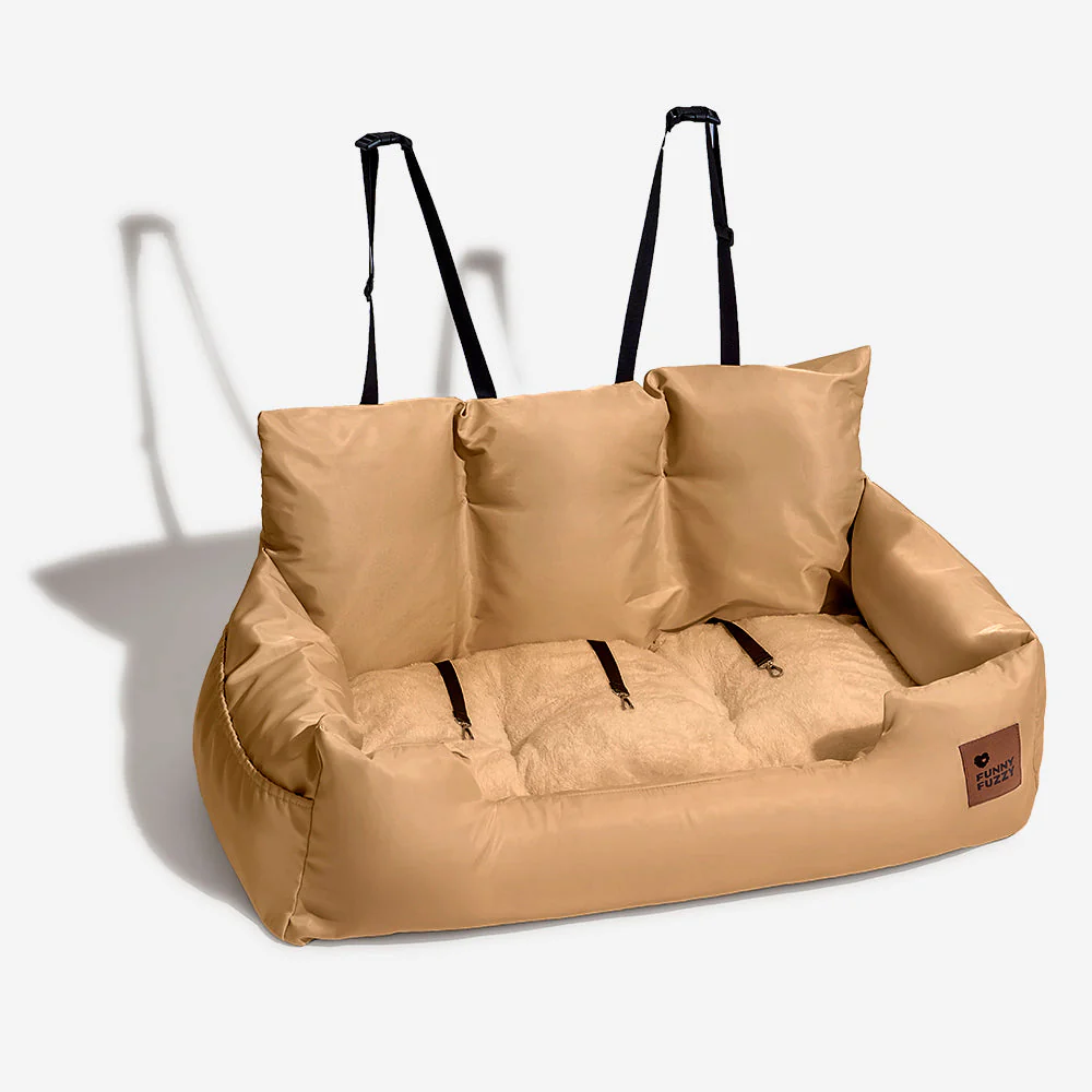 Travel Bolster Safety Medium Large Dog Car Back Seat Beds - Image 31