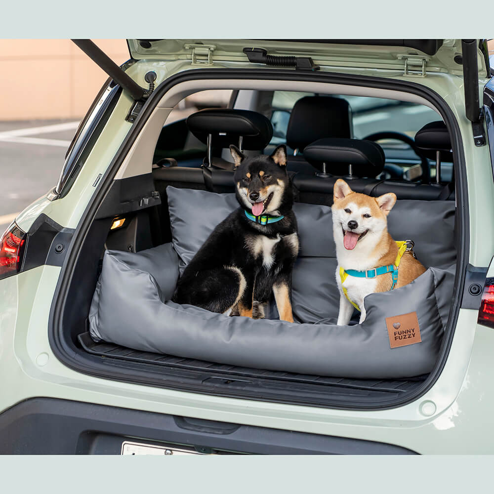 Travel Bolster Safety Medium Large Dog Car Back Seat Beds - Image 37