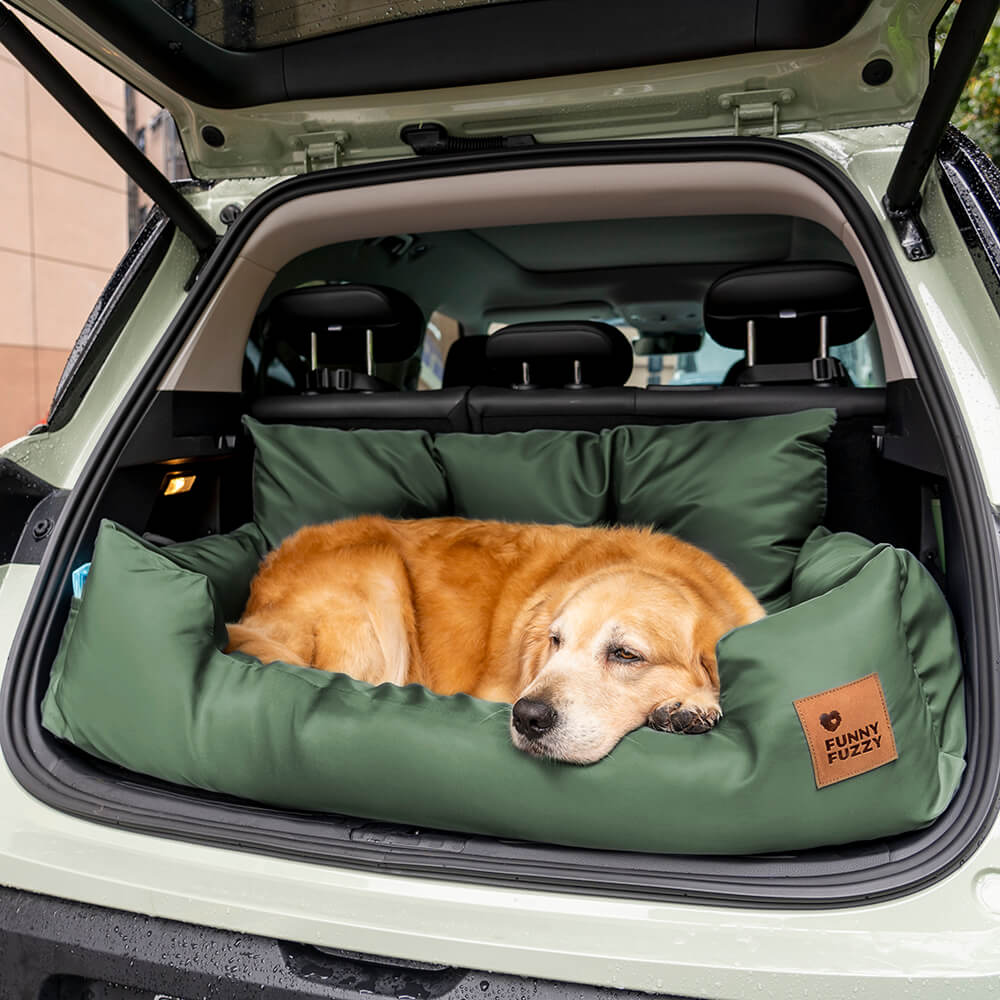 Travel Bolster Safety Medium Large Dog Car Back Seat Beds - Image 39