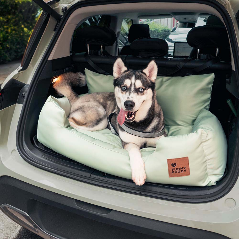 Travel Bolster Safety Medium Large Dog Car Back Seat Beds - Image 42