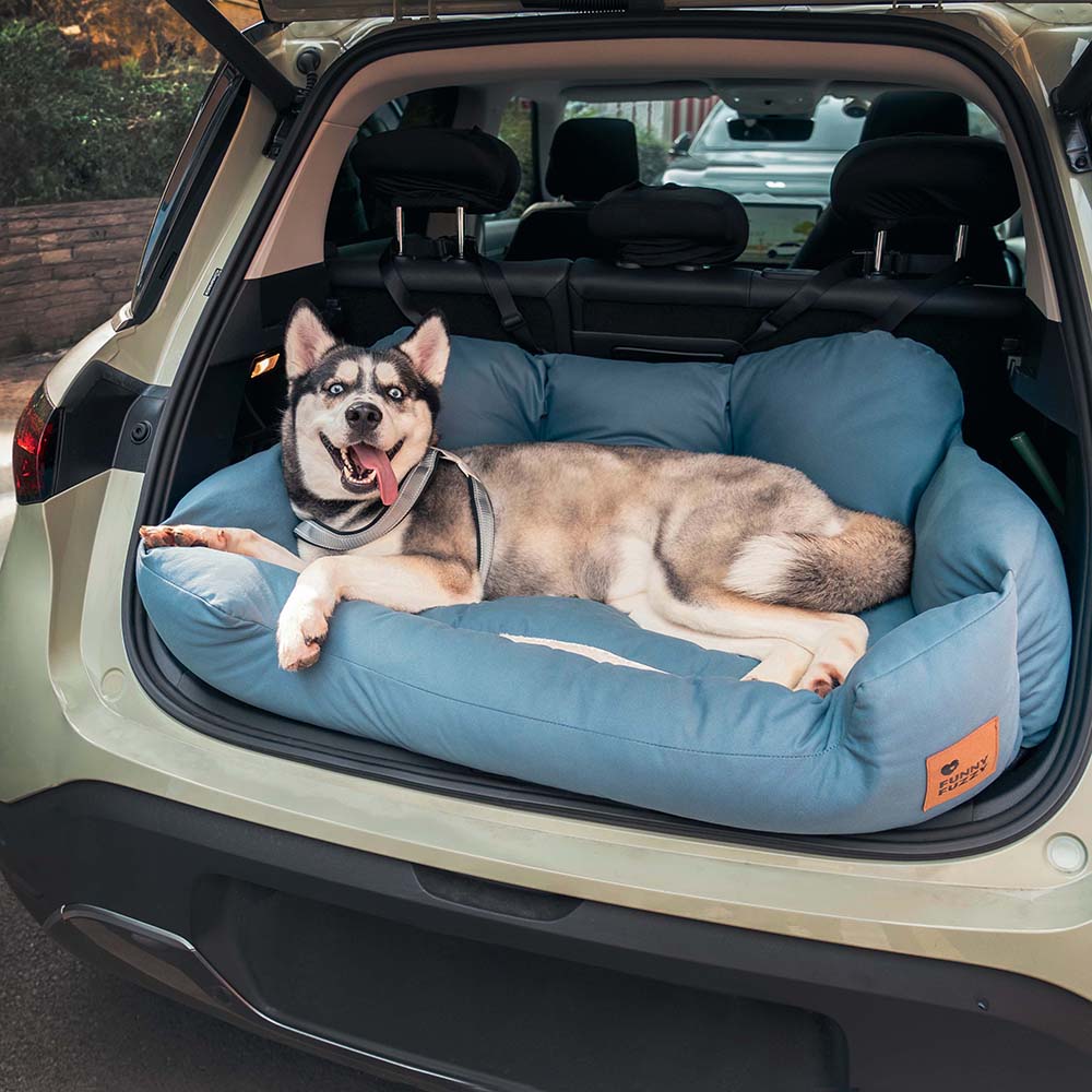 Travel Bolster Safety Medium Large Dog Car Back Seat Beds - Image 43