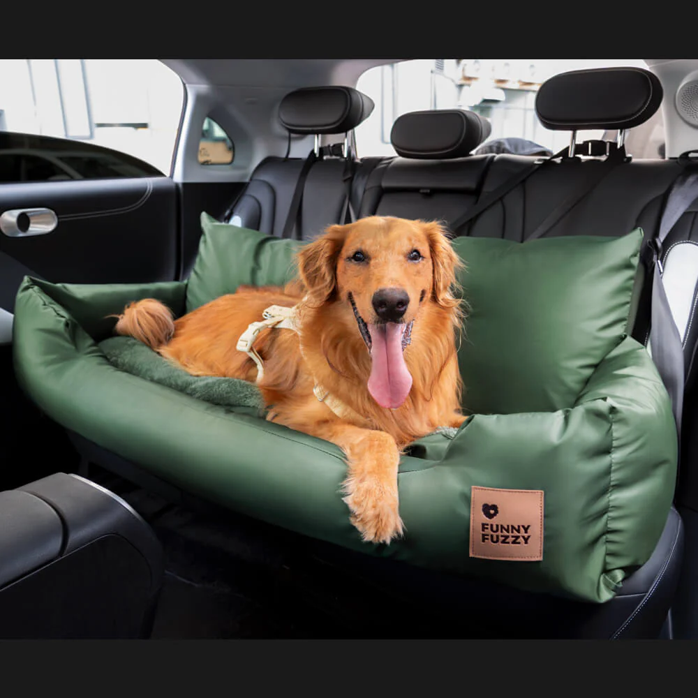 Travel Bolster Safety Medium Large Dog Car Back Seat Beds - Image 44