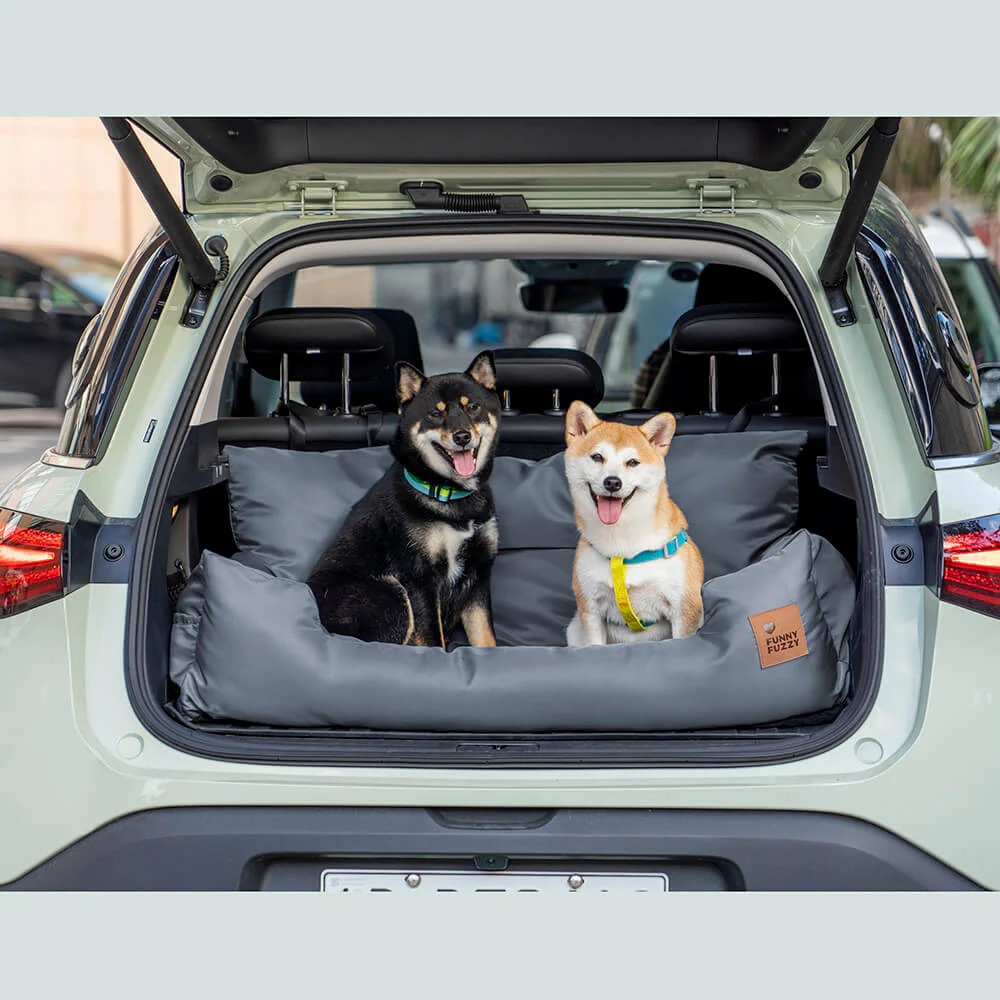 Travel Bolster Safety Medium Large Dog Car Back Seat Beds - Image 5