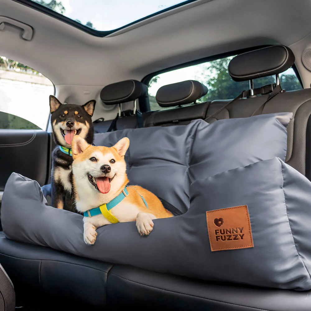 Travel Bolster Safety Medium Large Dog Car Back Seat Beds - Image 6