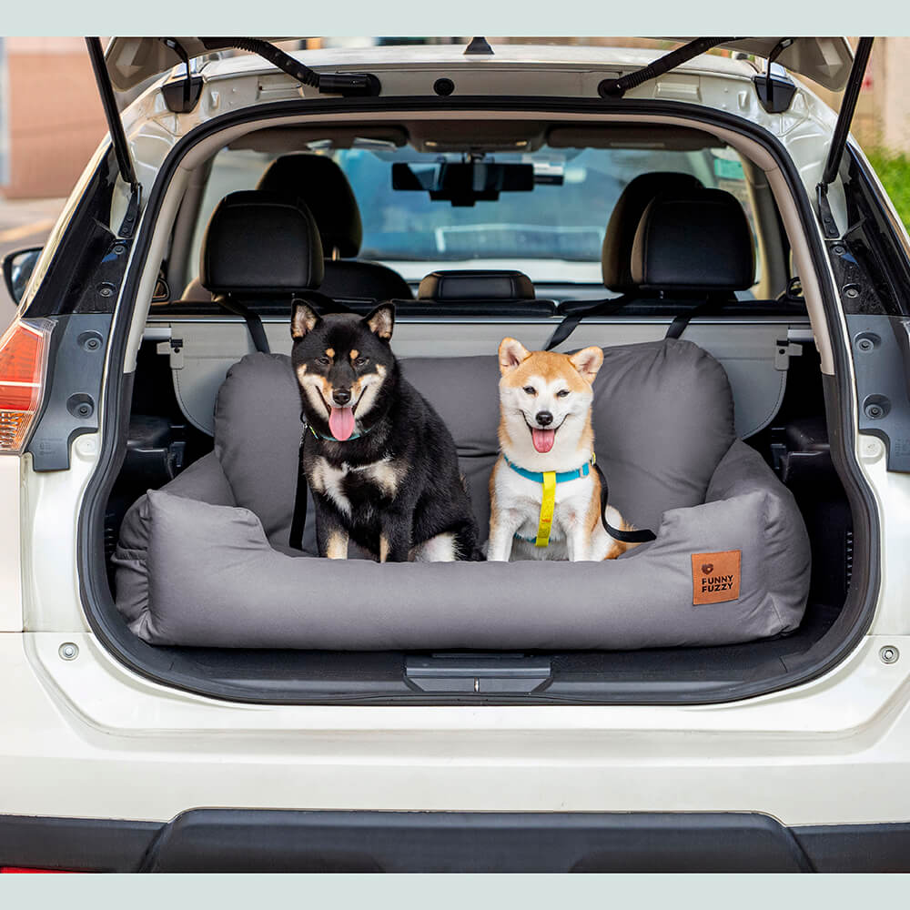 Travel Bolster Safety Medium Large Dog Car Back Seat Beds - Image 8