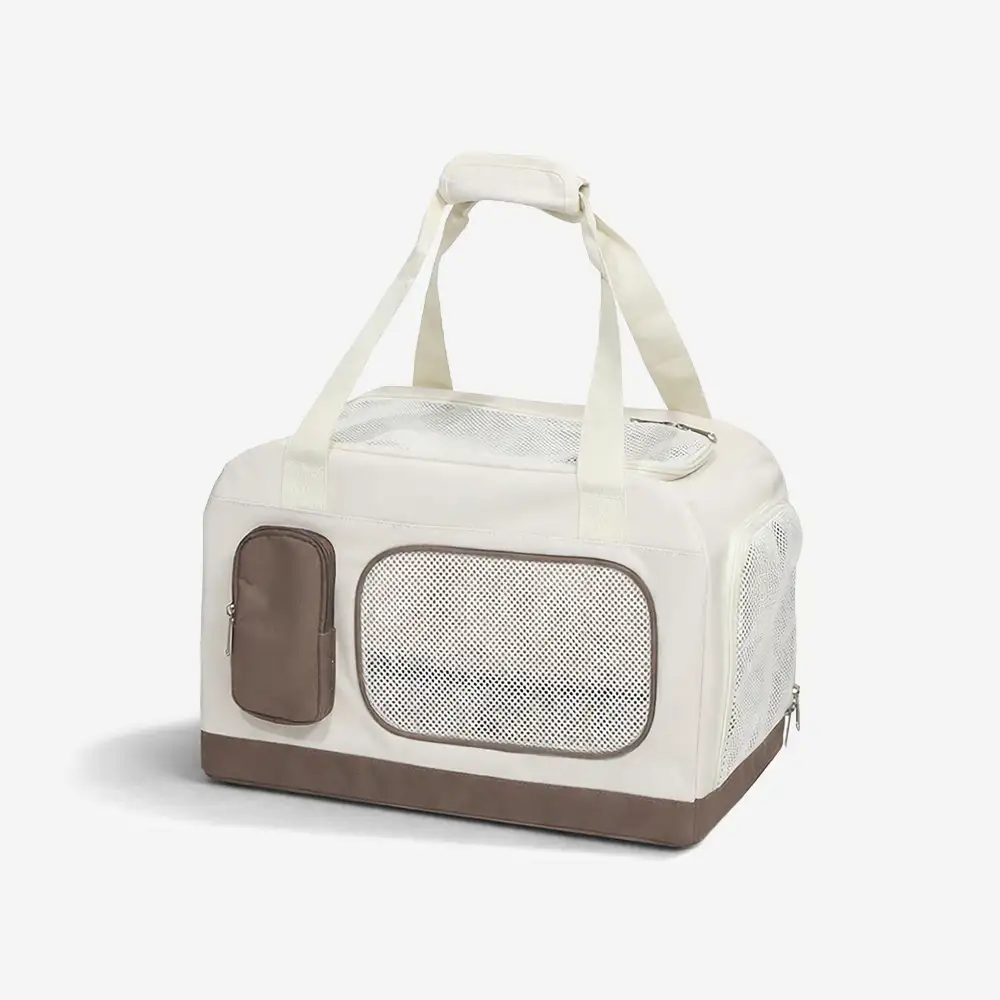 Travel Carrier Double-Layer Foldable Cat Bag with Detachable Trolley - Image 8