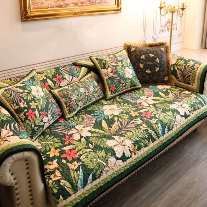 Tropical Rainforest Sofa Anti-Scratch Protective Mat Couch Cover - Image 2