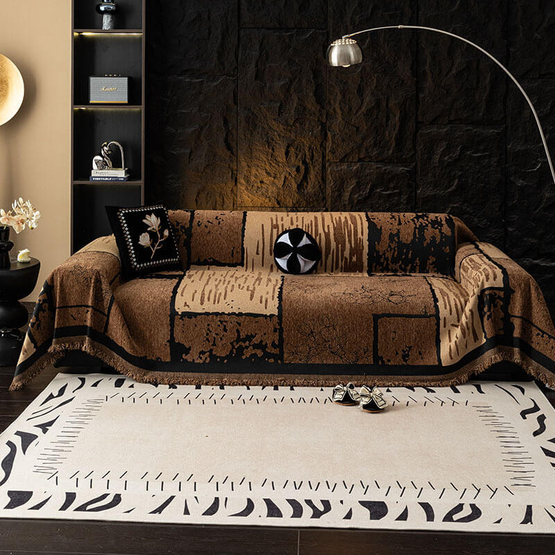 Vintage Chenille Anti-Scratch Sofa Protector Throw Couch Cover - Image 3