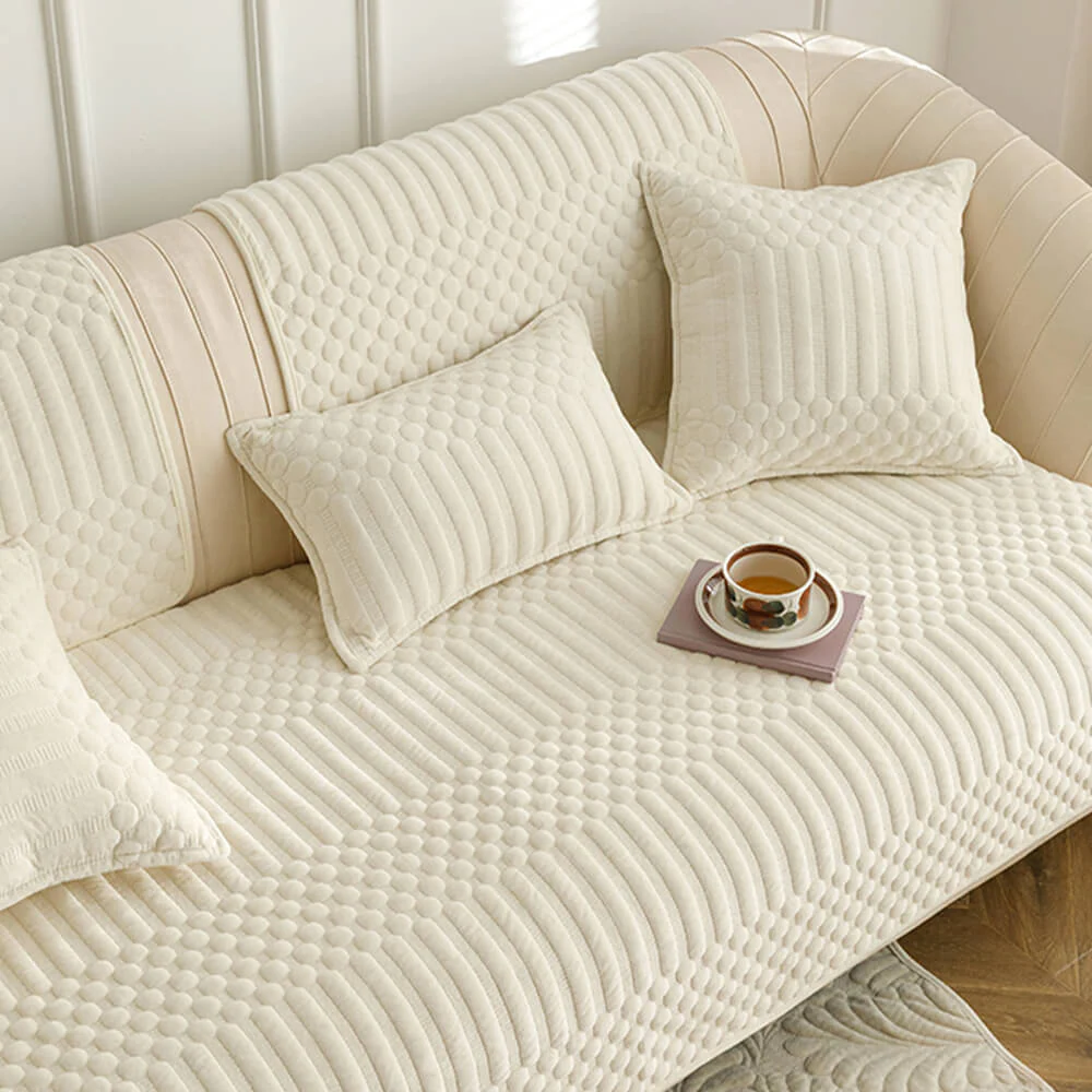 Warm Plush Vintage Non-Slip Couch Cover - Image 12