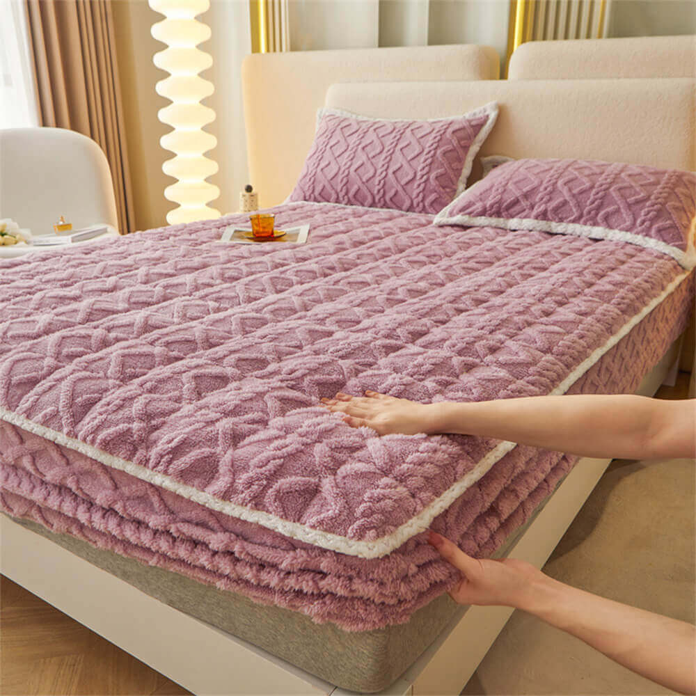 Washable Fluffy Fitted Sheet Mattress Cover - Image 10