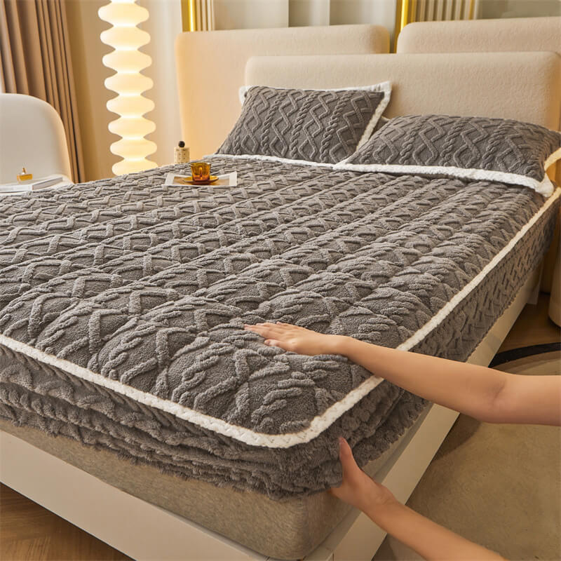 Washable Fluffy Fitted Sheet Mattress Cover - Image 11