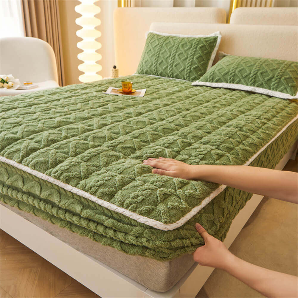 Washable Fluffy Fitted Sheet Mattress Cover - Image 3