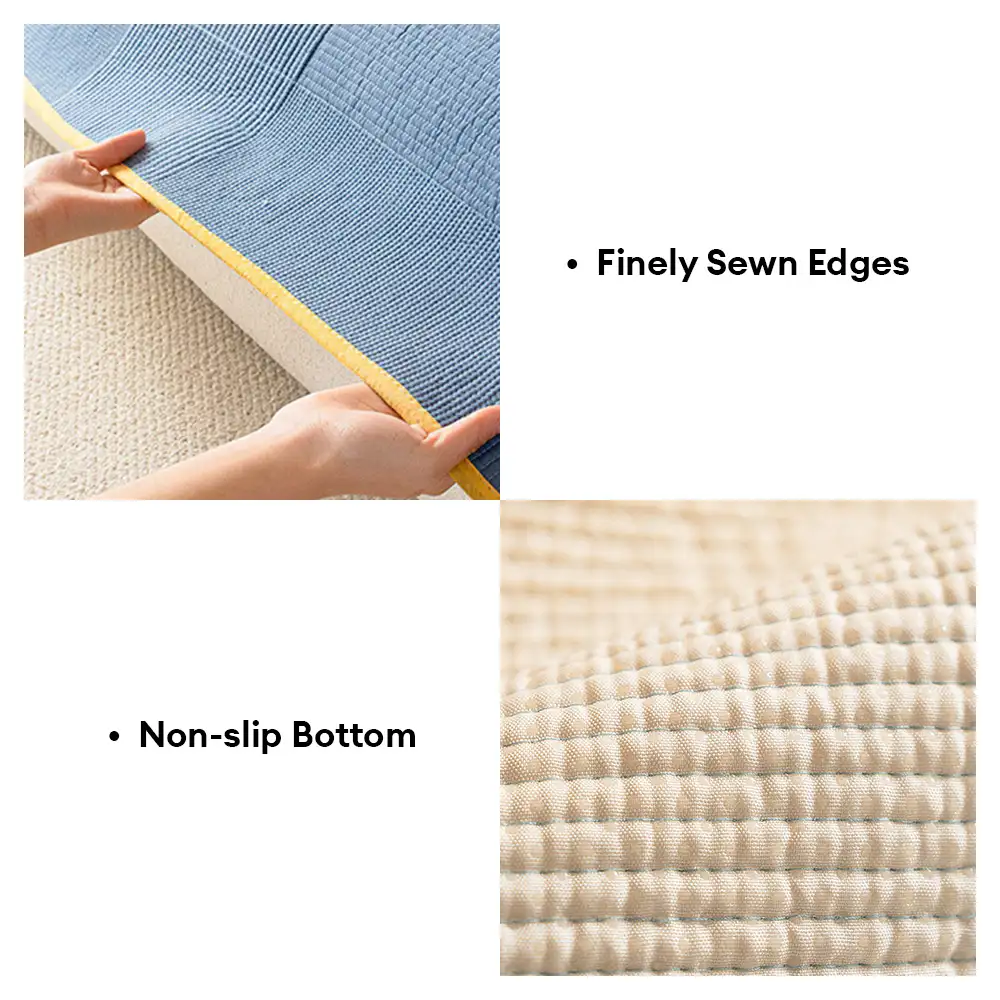 Washed Cotton Skin-Friendly Breathable Sofa Protector Non-slip Couch Cover - Image 8