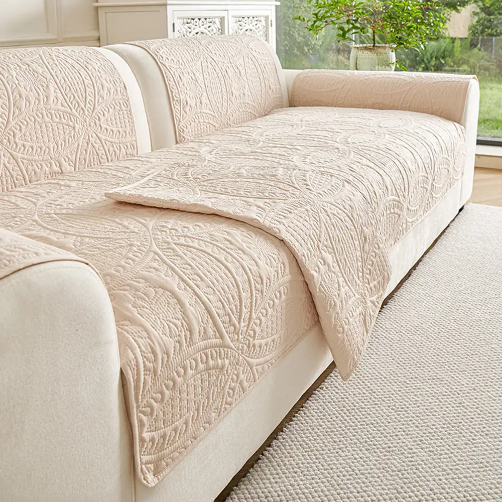 Water-Repellent Brushed Fabric All-Season Breathable Non-Slip Outdoor Couch Cover - Image 11