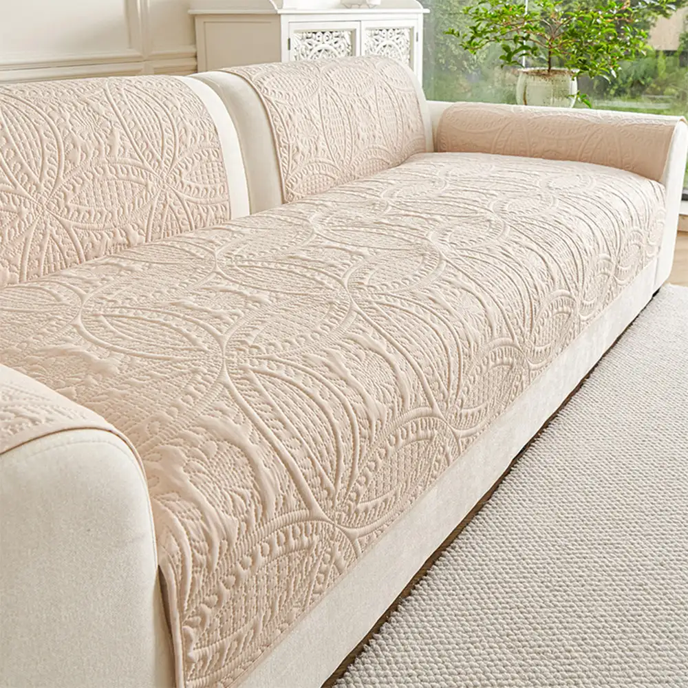 Water-Repellent Brushed Fabric All-Season Breathable Non-Slip Outdoor Couch Cover - Image 12