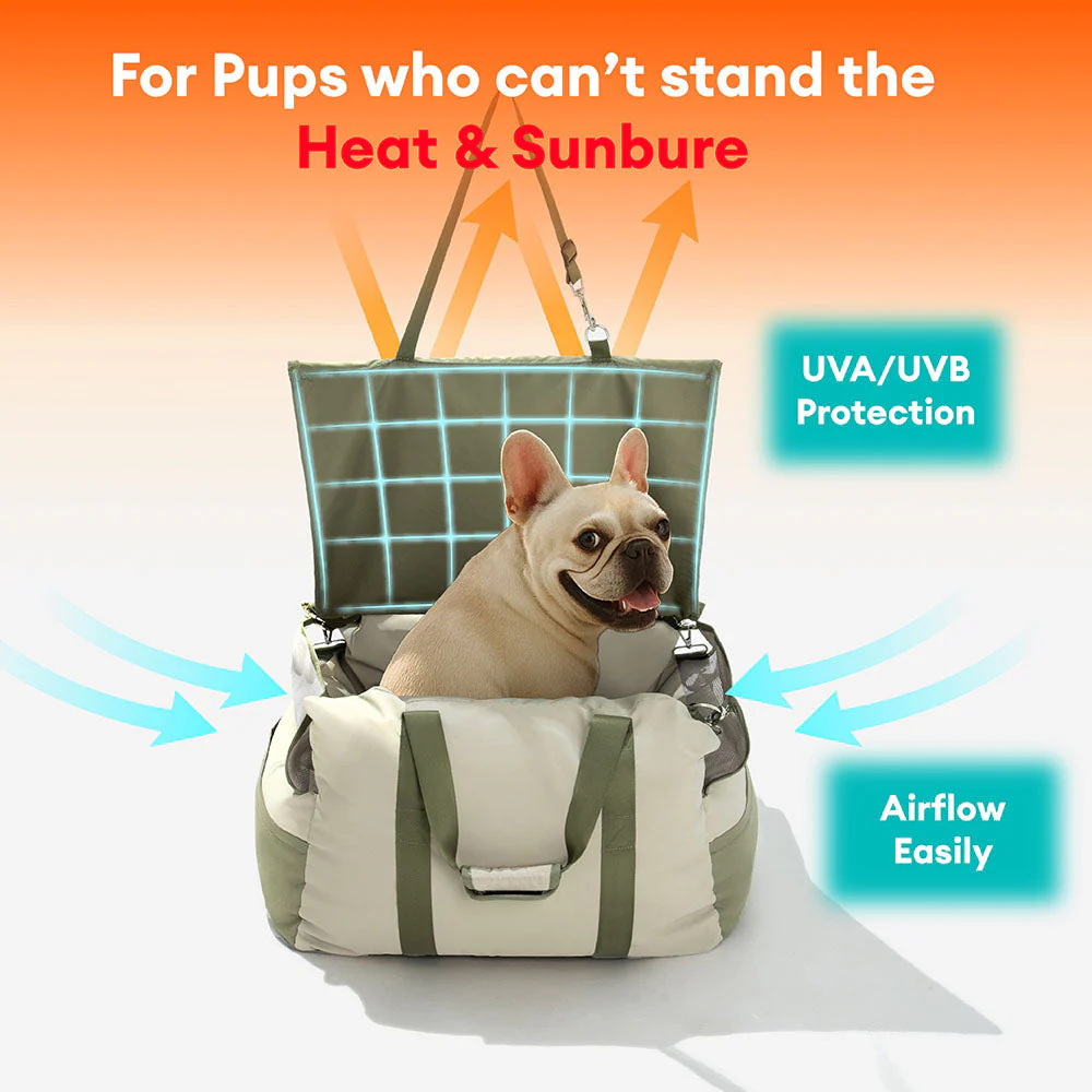 Waterproof Breathable Dog Booster Car Seat- Pup Rover - Image 3