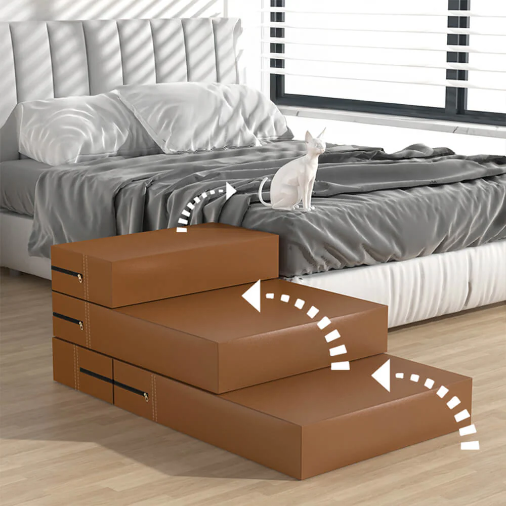 Waterproof Washable PU Leather Modular Multi-Level Pet Stairs - Image 5